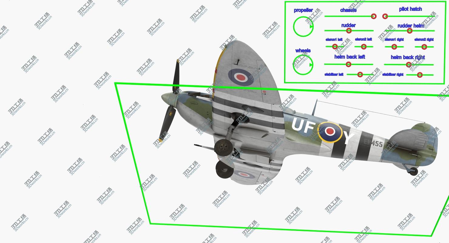 images/goods_img/2021040163/Royal Air Force Fighter Supermarine Spitfire LF Mk IX Rigged/5.jpg